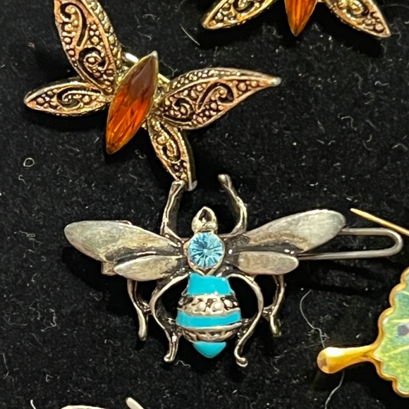 Vintage Butterfly and Dragonfly Brooch Collection - Unique Costume Jewelry Pins - Picture 10 of 15